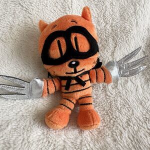 Merry Makers Dog Man Cat Kid Doll Orange Mask Claws 7” Plush Toys